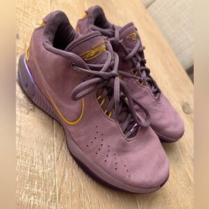 Nike LeBron James XXI 21 Purple Rain Violet Dust Gold FV2345-500 Men's Size 9.5